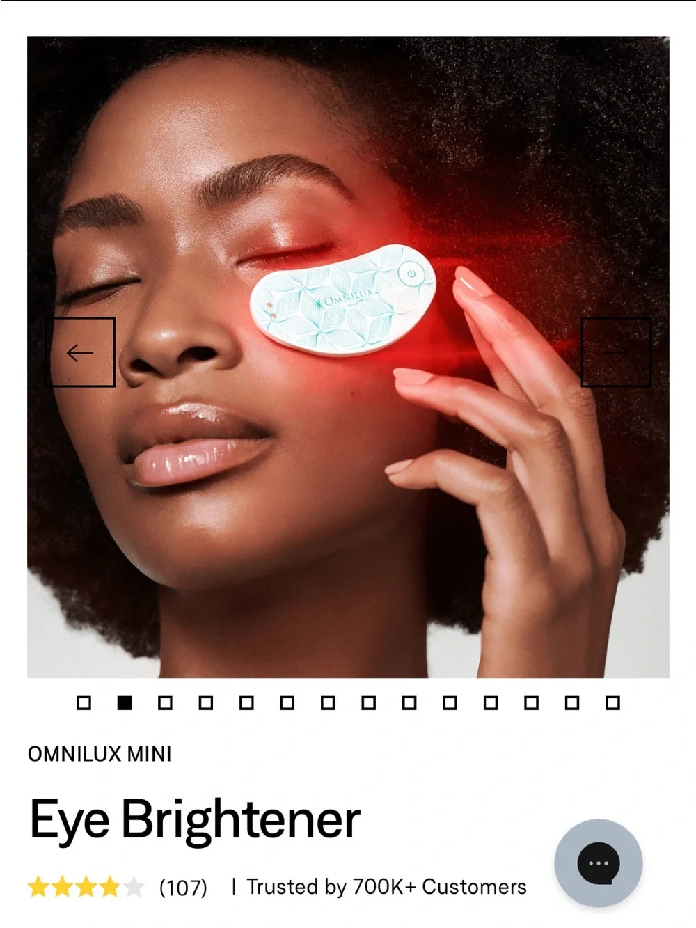 NIB Omnilux Mini Eye Brightener LED Device